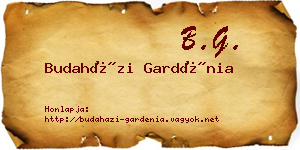 Budaházi Gardénia névjegykártya